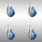 Service Caster 4 Inch 316SS Blue Polyurethane Wheel Swivel 1/2 Inch Threaded Stem Caster Set SCC SCC-SS316TS20S414-PPUB-BLUE-121315-4 - alternate 1